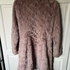 CABI faux fur coat XS